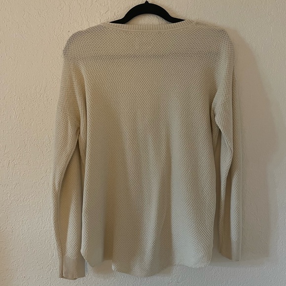 Aritzia Wilfred Silk & Cashmere Waffle Knit Sweater - Picture 2 of 7